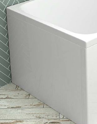 BEAUFORT WHITE 700mm x 560mm x 5mm END BATH PANEL, 42.5024